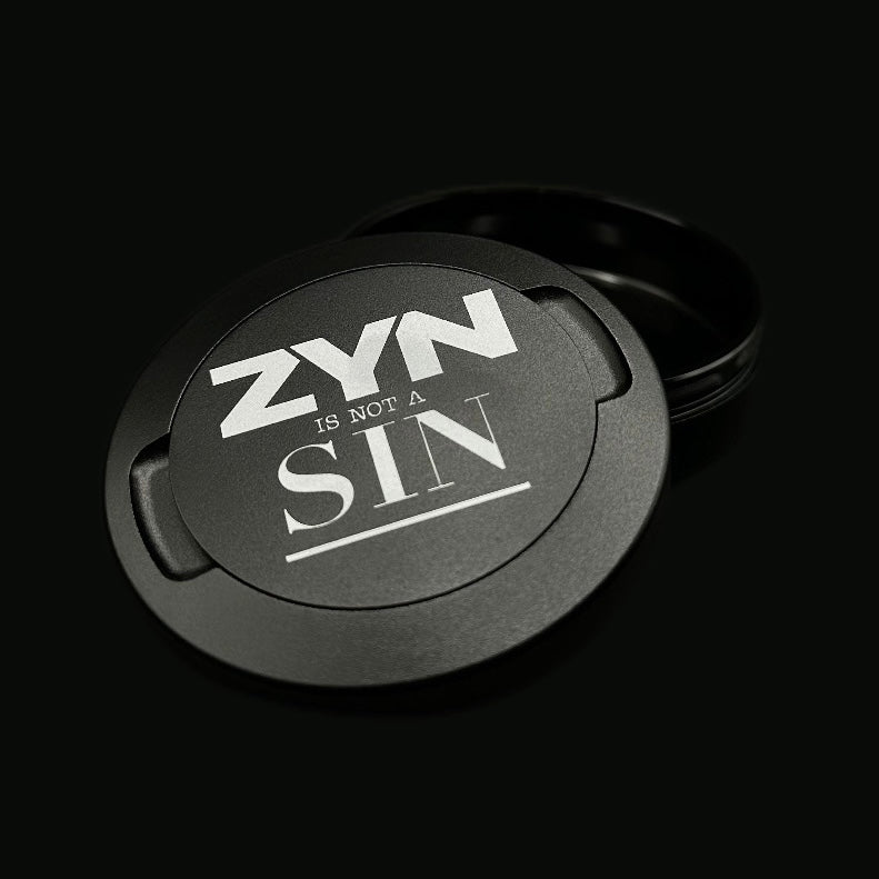 "Zyn Is Not a Sin" Engraved My Can My Can