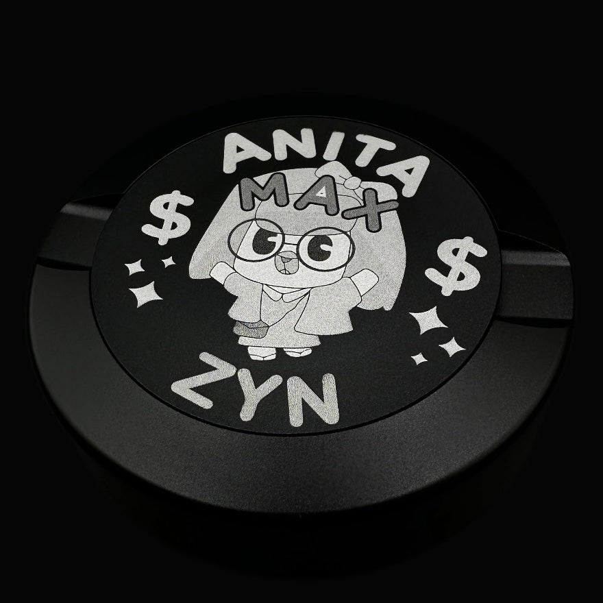 Regular / Black "Anita Max" Engraved My Can My Can